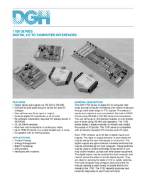 Thumbnail of document Data Sheet - H1700 Series Digital I/O Boards